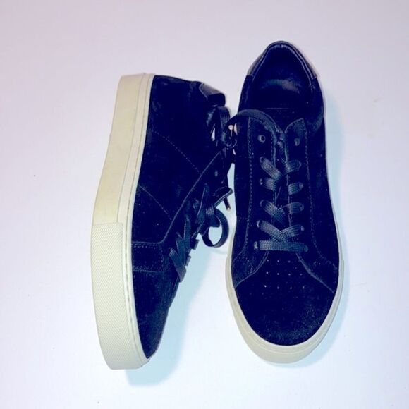 New Greats suede leather platform sneakers in excellent condition - Picture 1 of 5